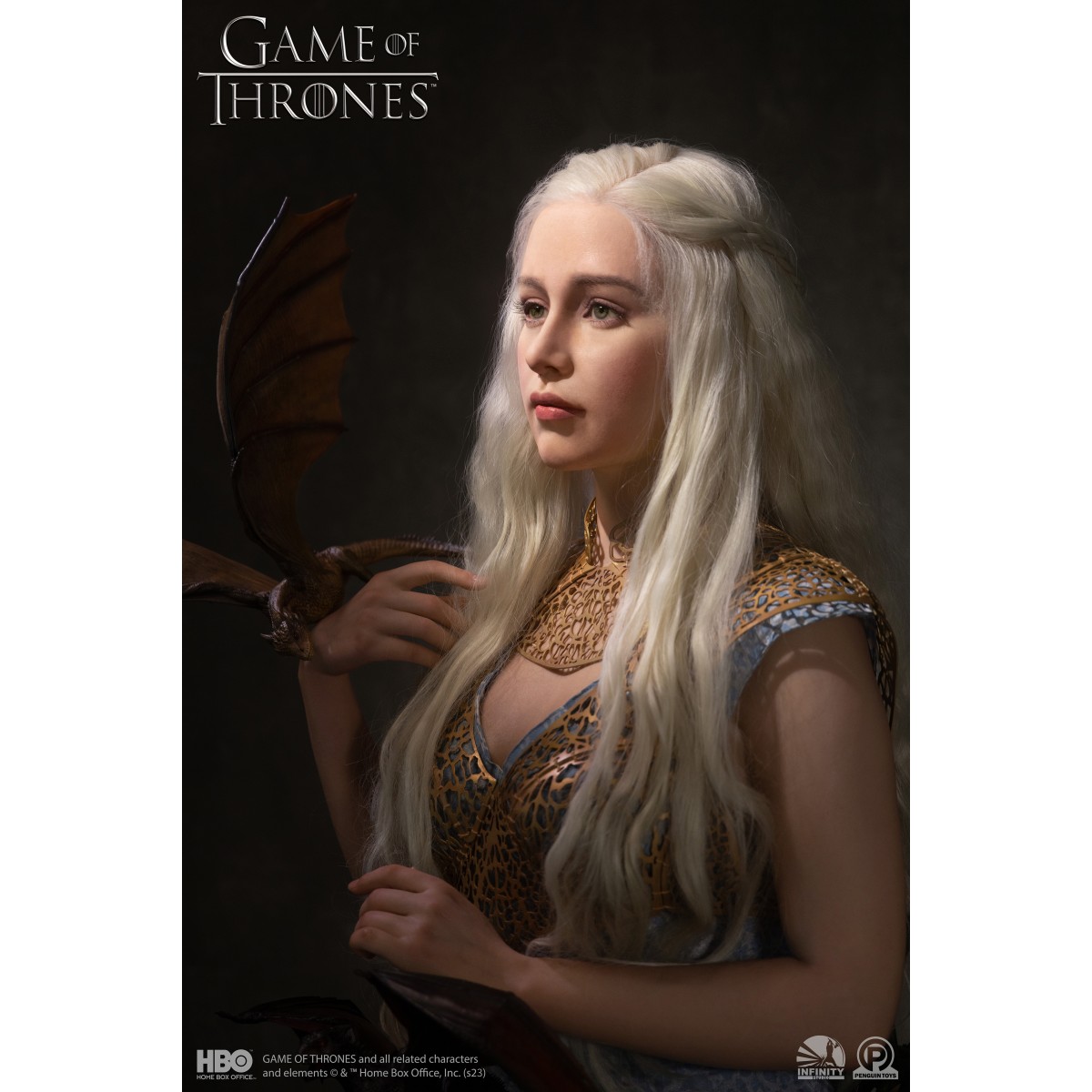 INFINITY STUDIO x PENGUIN TOYS - DAENERYS TARGARYEN Büste 1/1 - Game Of Thrones