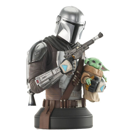 Gentle Giant - 1/6 Büste The Mandalorian with Grogu - Star Wars: The Mandalorian