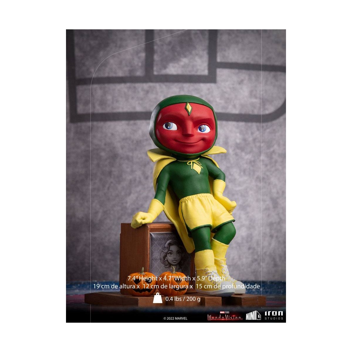 Iron Studios - Vision Halloween Version - WandaVision Mini Co.Heroes PVC