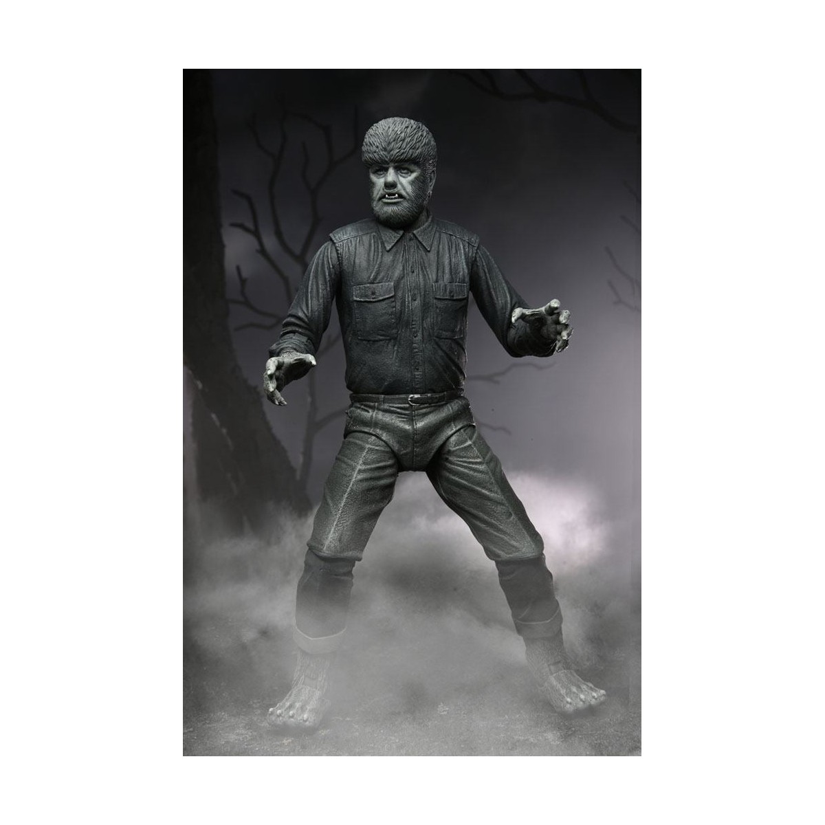 NECA - Ultimate The Wolf Man Black & White Version - Universal Monsters