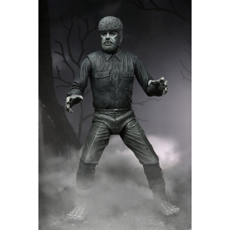 NECA - Ultimate The Wolf Man Black & White Version - Universal Monsters