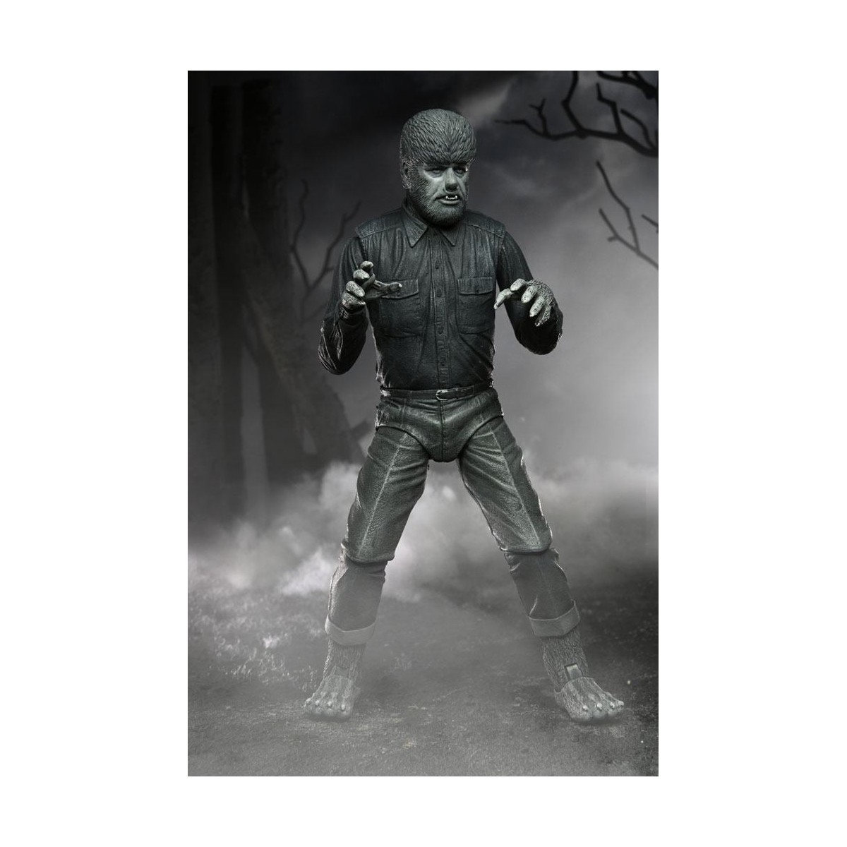 NECA - Ultimate The Wolf Man Black & White Version - Universal Monsters