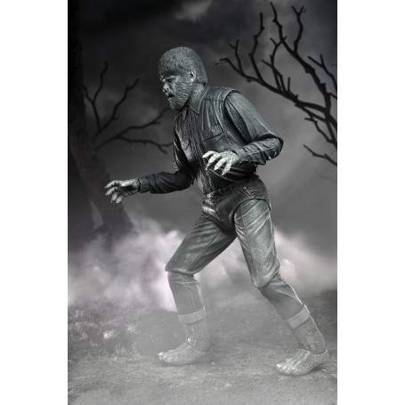 NECA - Ultimate The Wolf Man Black & White Version - Universal Monsters
