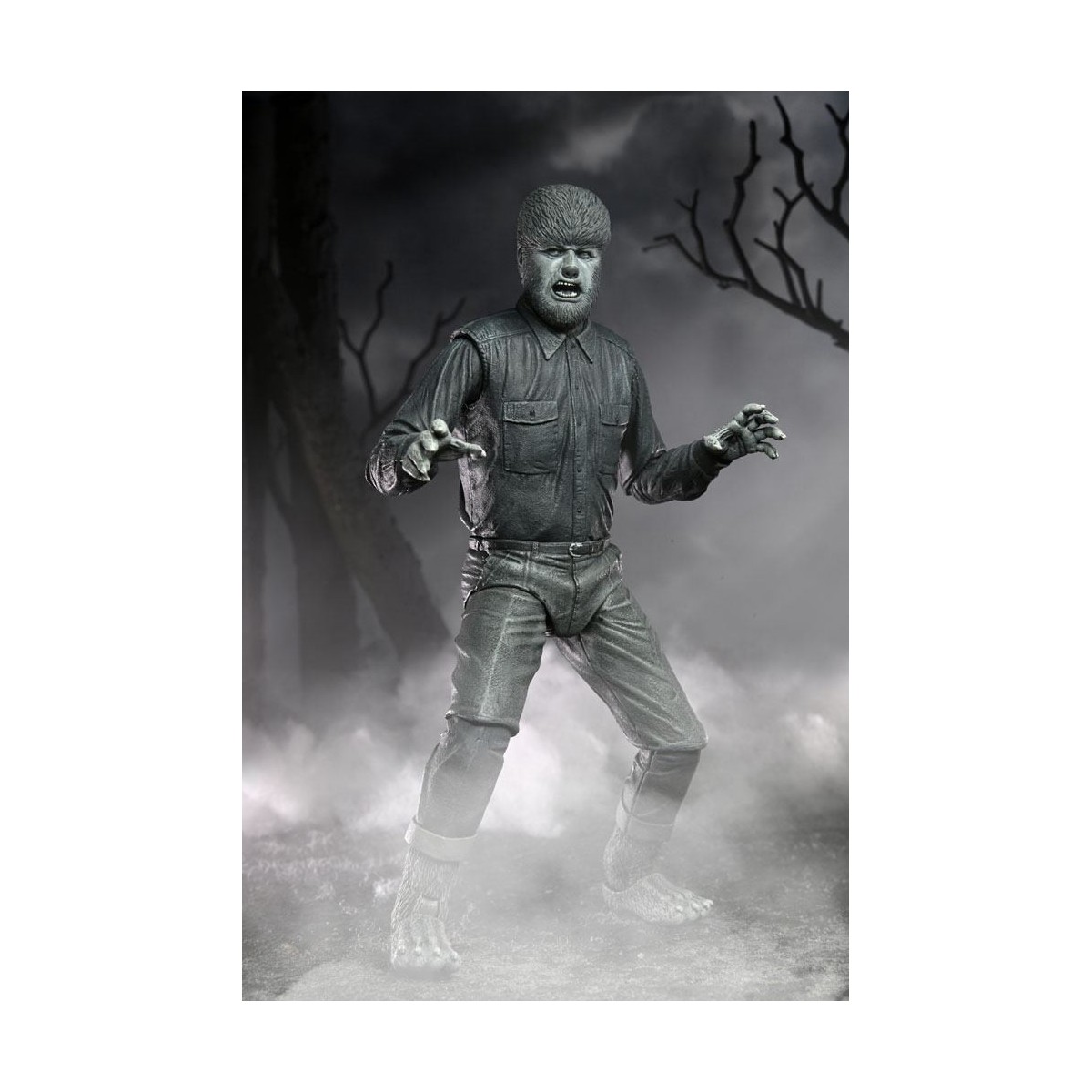 NECA - Ultimate The Wolf Man Black & White Version - Universal Monsters