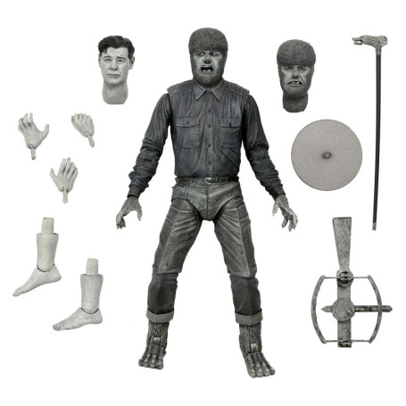 NECA - Ultimate The Wolf Man Black & White Version - Universal Monsters