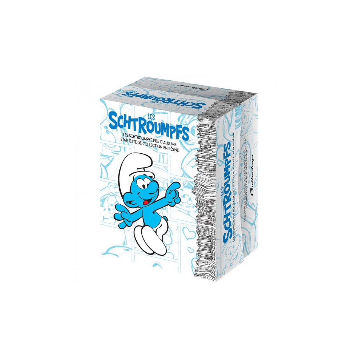 Collectoys - die Schlümpfe - Die Schlümpfe mit einem Stapel Bücher