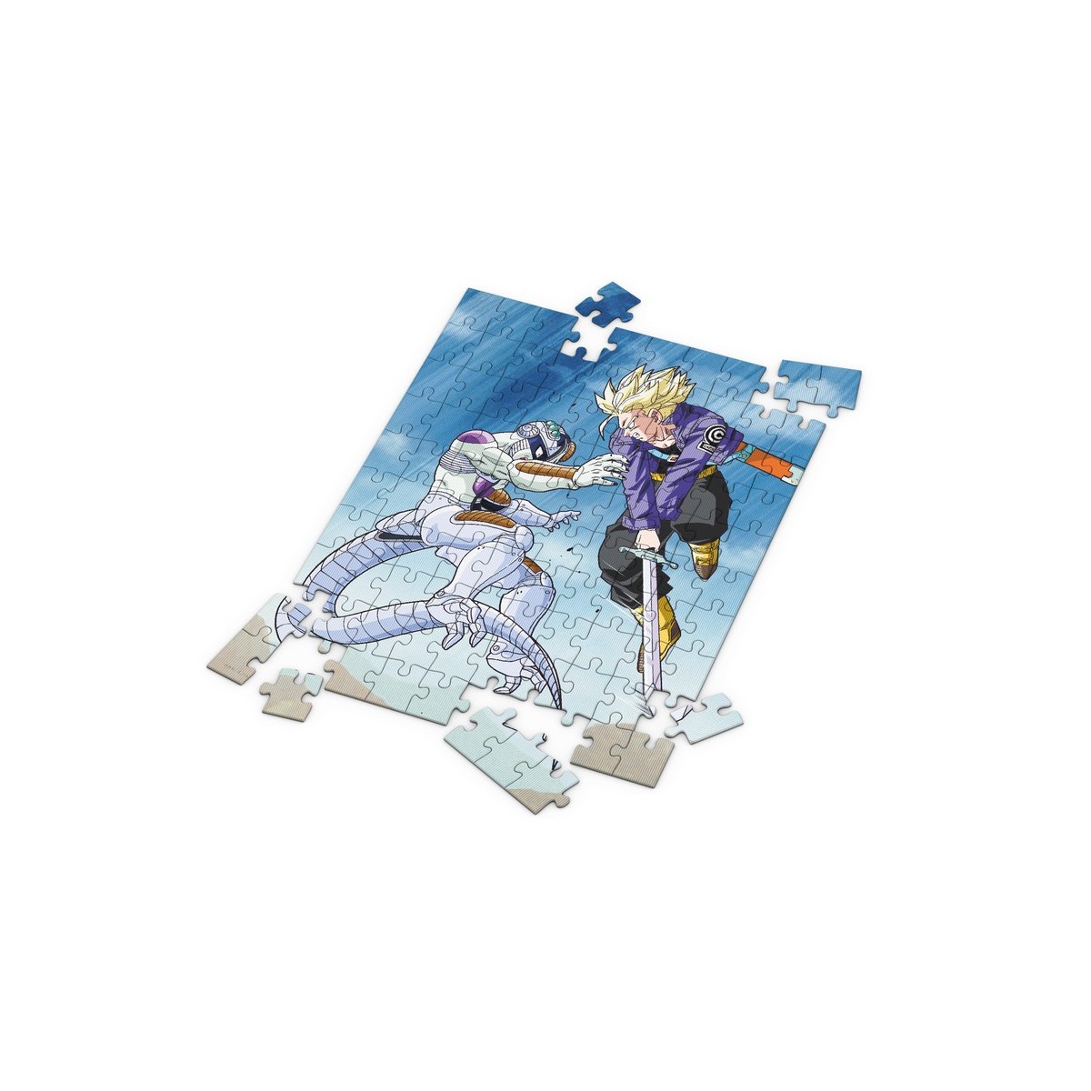 SD Toys - Dragon Ball Z Puzzle mit 3D-Effekt - TRUNKS VS MECHA FREEZER - 100 Teile
