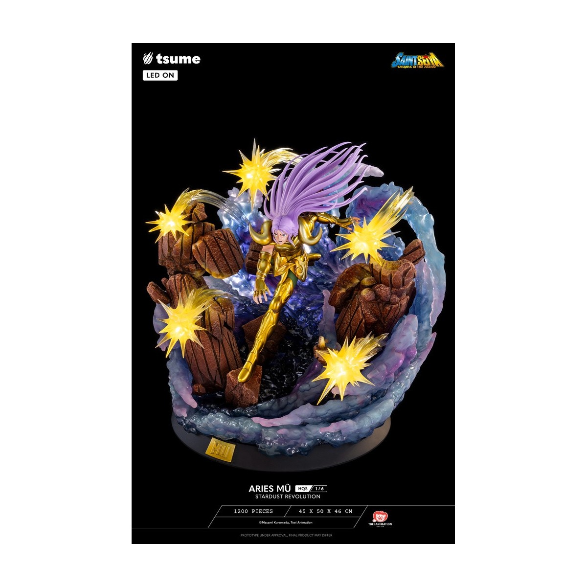 Tsume Statue HQS Saint Seiya - Aries Mû Stardust Revolution 1/6