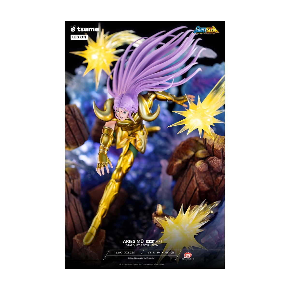 Tsume Statue HQS Saint Seiya - Aries Mû Stardust Revolution 1/6