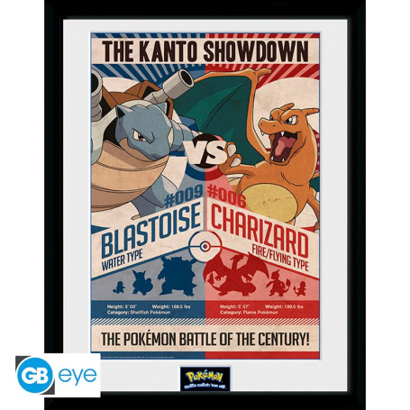 ABYstyle - POKEMON - Gerahmter Abzug RED VS BLUE