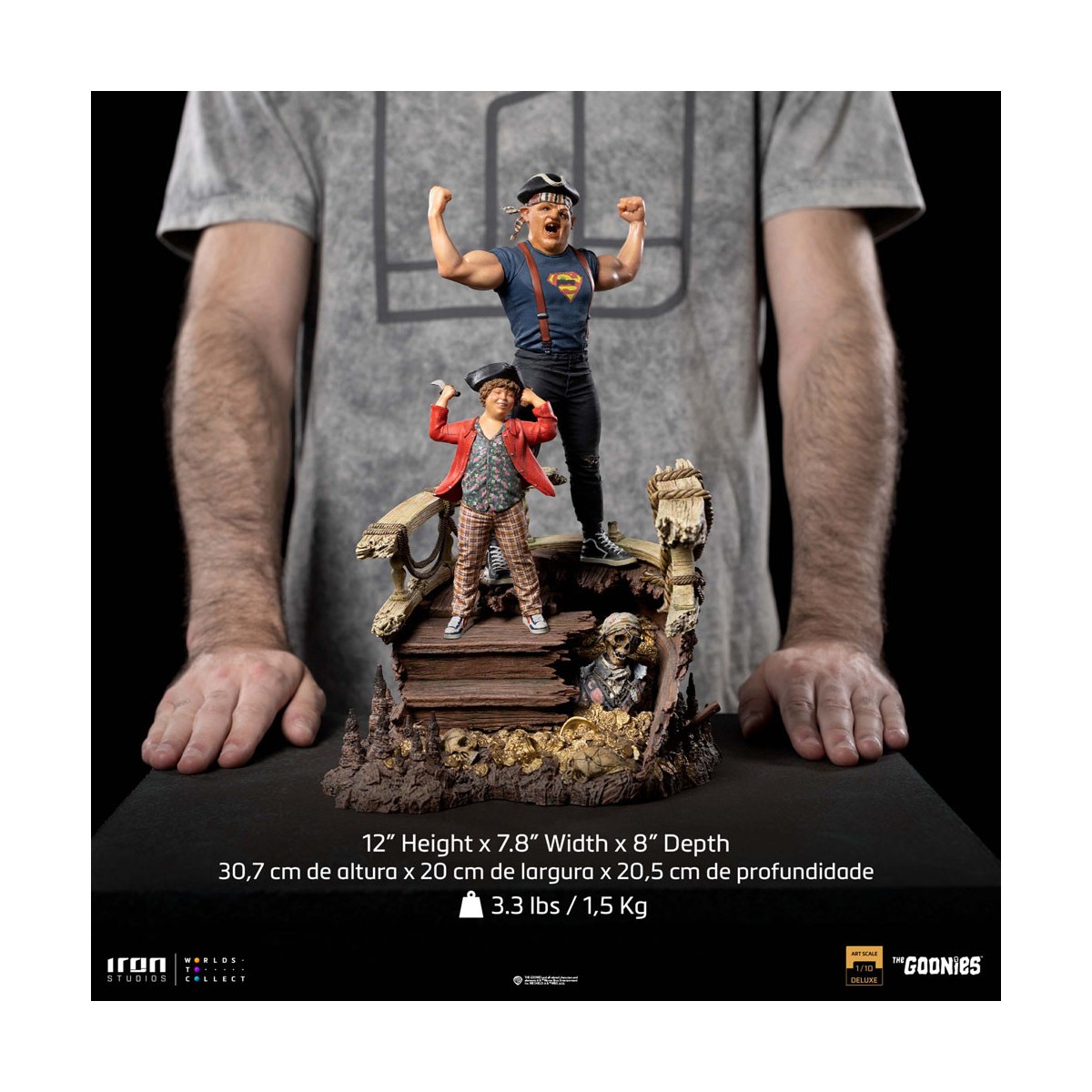 Iron Studios - Sloth and Chunk 1/10 The Goonies Deluxe Art Scale - Cinoque et Choco