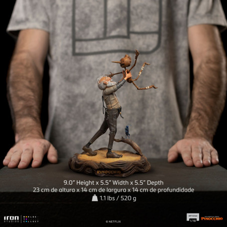 Iron Studios - Gepeto & Pinocchio BDS Art Scale 1/10 - Guillermo del Toro's Pinocchio