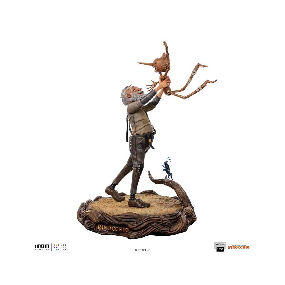 Iron Studios - Gepeto & Pinocchio BDS Art Scale 1/10 - Guillermo del Toro's Pinocchio