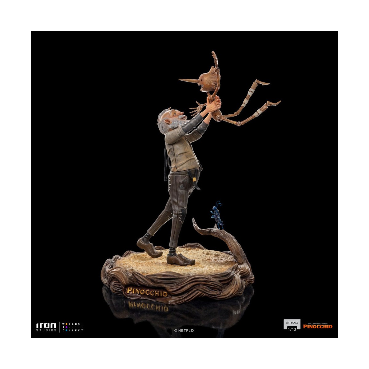 Iron Studios - Gepeto & Pinocchio BDS Art Scale 1/10 - Guillermo del Toro's Pinocchio