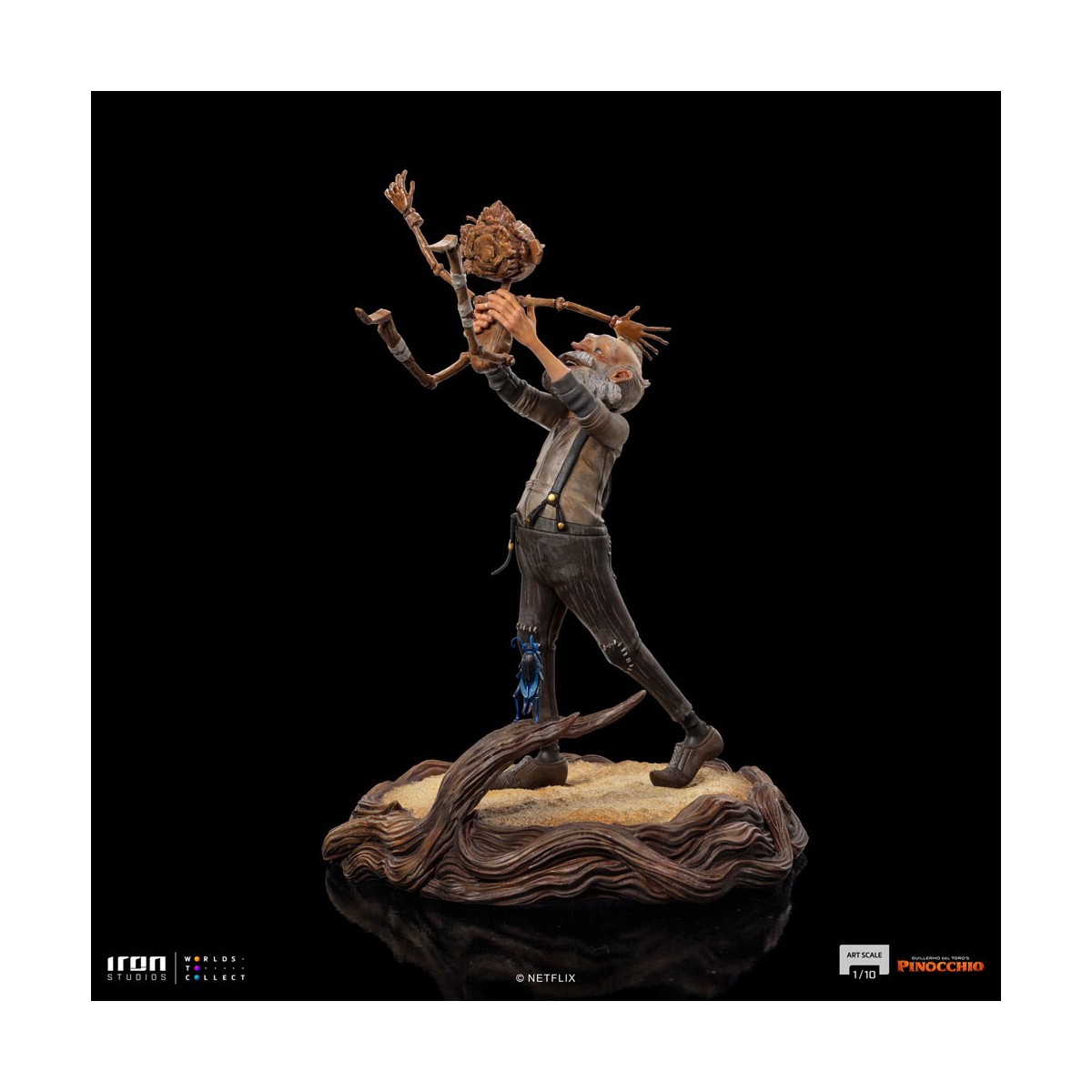 Iron Studios - Gepeto & Pinocchio BDS Art Scale 1/10 - Guillermo del Toro's Pinocchio