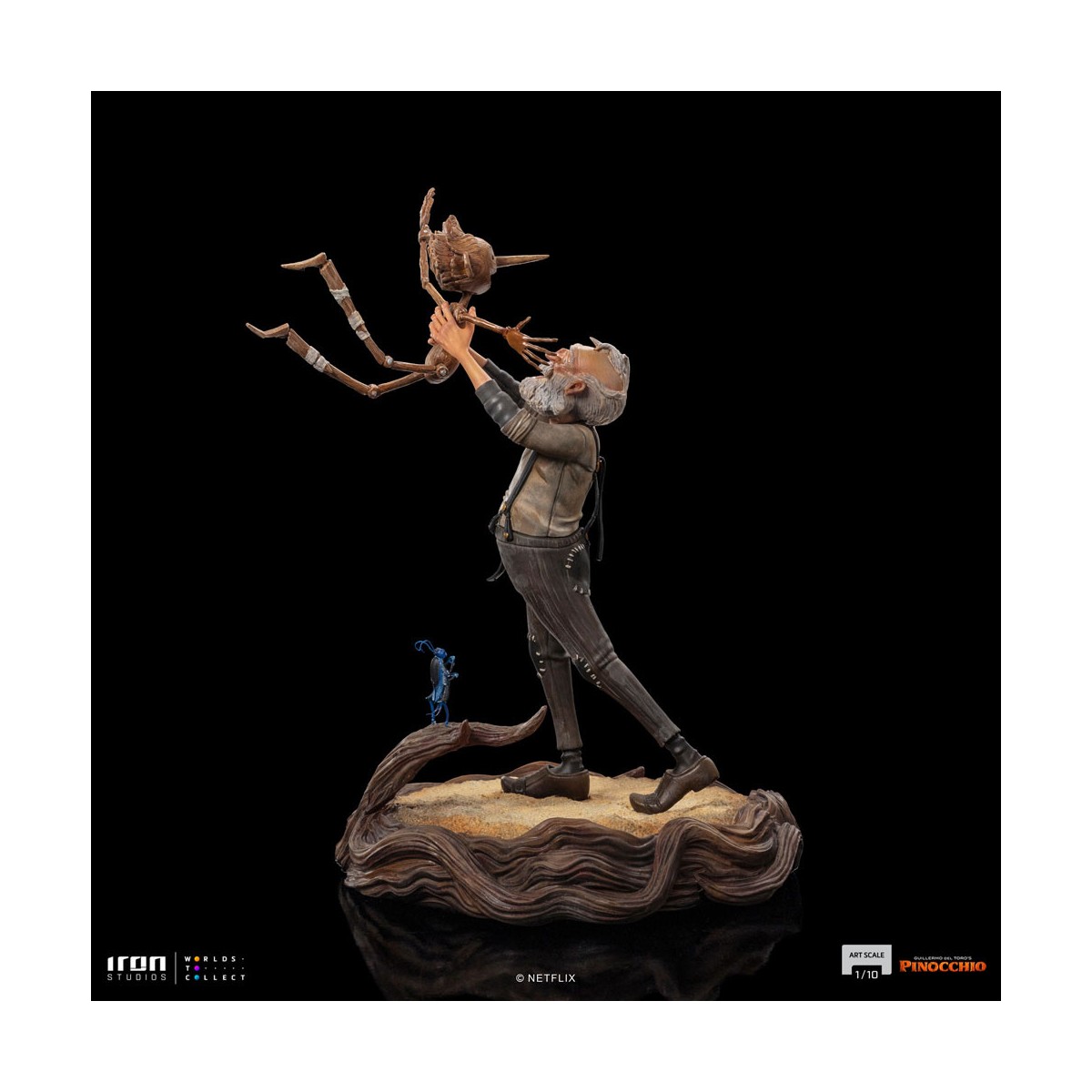 Iron Studios - Gepeto & Pinocchio BDS Art Scale 1/10 - Guillermo del Toro's Pinocchio