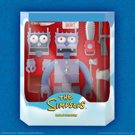 Super 7 - Die Simpsons - Ultimates Roboter Scratchy Die Simpsons
