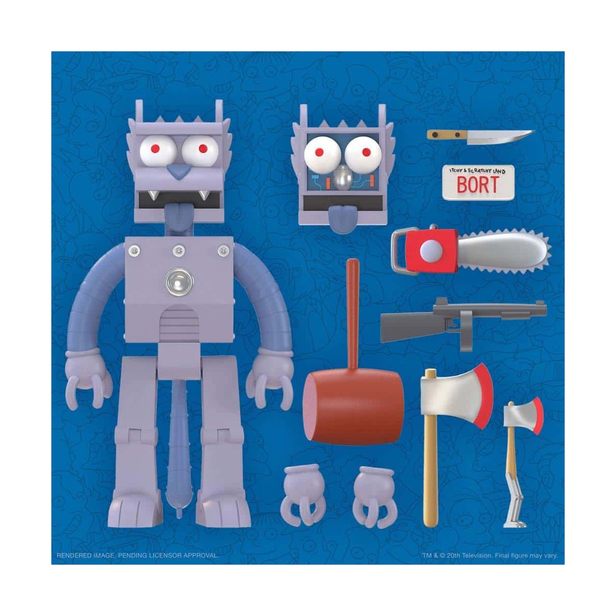 Super 7 - Die Simpsons - Ultimates Roboter Scratchy Die Simpsons