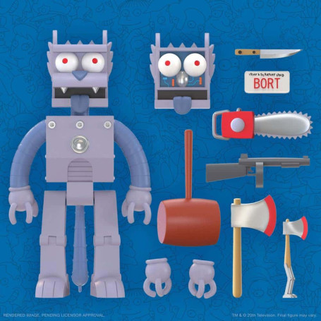 Super 7 - Die Simpsons - Ultimates Roboter Scratchy Die Simpsons