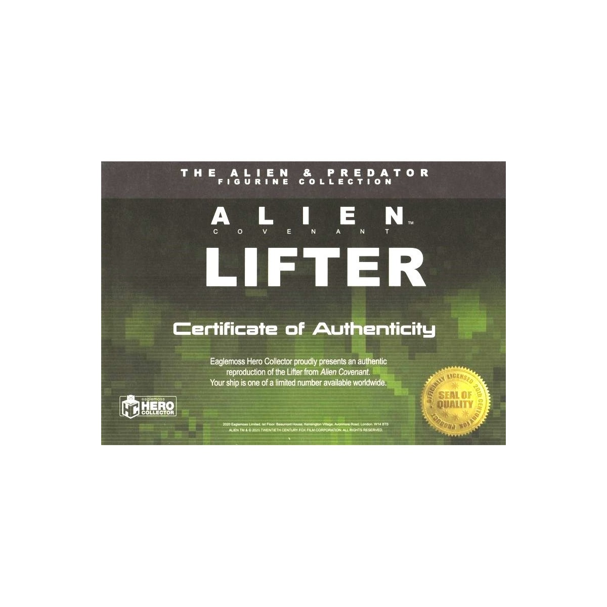 Eaglemoss - The Alien & Predator Actionfiguren Sammlung - Lander One Alien Covenant