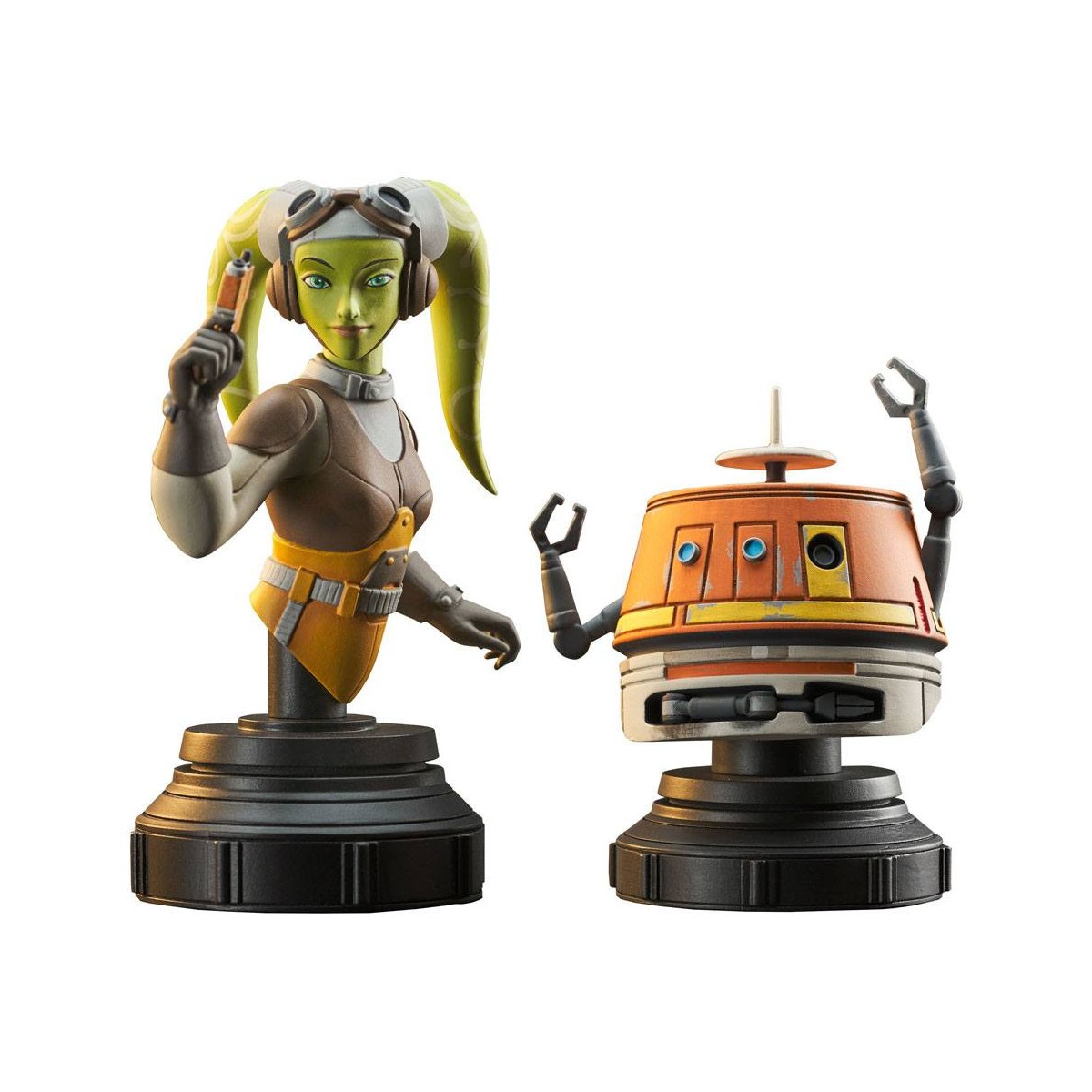 Gentle Giant - Hera & Chopper - 2er-Pack 1/6 Star Wars: Rebels Büsten