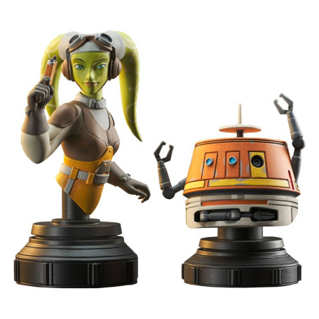 Gentle Giant - Hera & Chopper - 2er-Pack 1/6 Star Wars: Rebels Büsten
