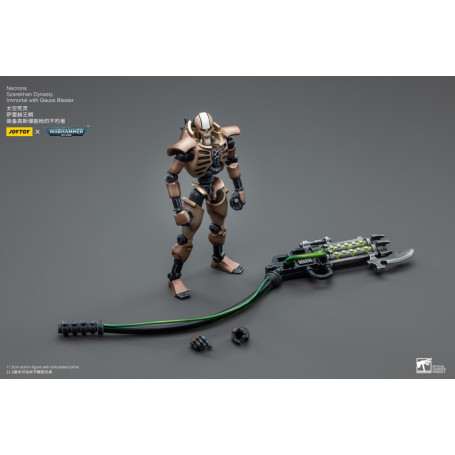 JoyToy Necrons - Packung mit 2 Figuren Necrons Szarekhan Dynasty Immortal with Gauss Blaster1/18 - Warhammer 40K