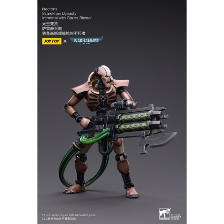 JoyToy Necrons - Packung mit 2 Figuren Necrons Szarekhan Dynasty Immortal with Gauss Blaster1/18 - Warhammer 40K