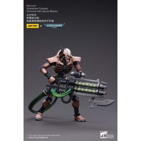 JoyToy Necrons - Packung mit 2 Figuren Necrons Szarekhan Dynasty Immortal with Gauss Blaster1/18 - Warhammer 40K