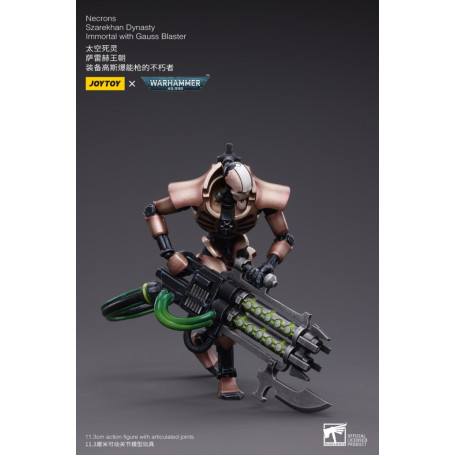 JoyToy Necrons - Packung mit 2 Figuren Necrons Szarekhan Dynasty Immortal with Gauss Blaster1/18 - Warhammer 40K