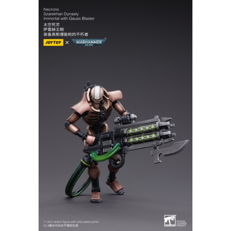 JoyToy Necrons - Packung mit 2 Figuren Necrons Szarekhan Dynasty Immortal with Gauss Blaster1/18 - Warhammer 40K