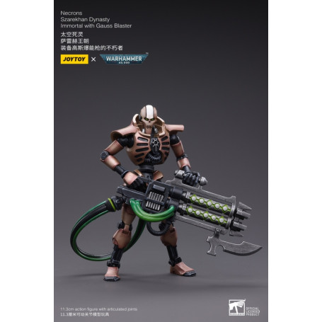 JoyToy Necrons - Packung mit 2 Figuren Necrons Szarekhan Dynasty Immortal with Gauss Blaster1/18 - Warhammer 40K