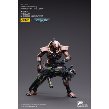 JoyToy Necrons - Pack 2 Figuren Necrons Szarekhan Dynasty Immortal with Tesla Carbine 1/18 - Warhammer 40K