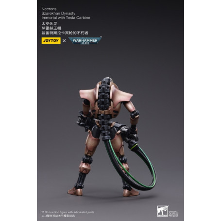 JoyToy Necrons - Pack 2 Figuren Necrons Szarekhan Dynasty Immortal with Tesla Carbine 1/18 - Warhammer 40K