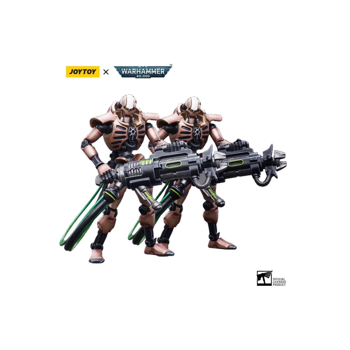 JoyToy Necrons - Pack 2 Figuren Necrons Szarekhan Dynasty Immortal with Tesla Carbine 1/18 - Warhammer 40K