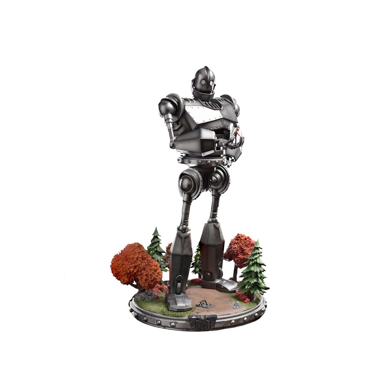 Iron Studios - Demi Art Scale 1/20 - Der eiserne Riese Statuette Iron Giant & Hogarth Hughes