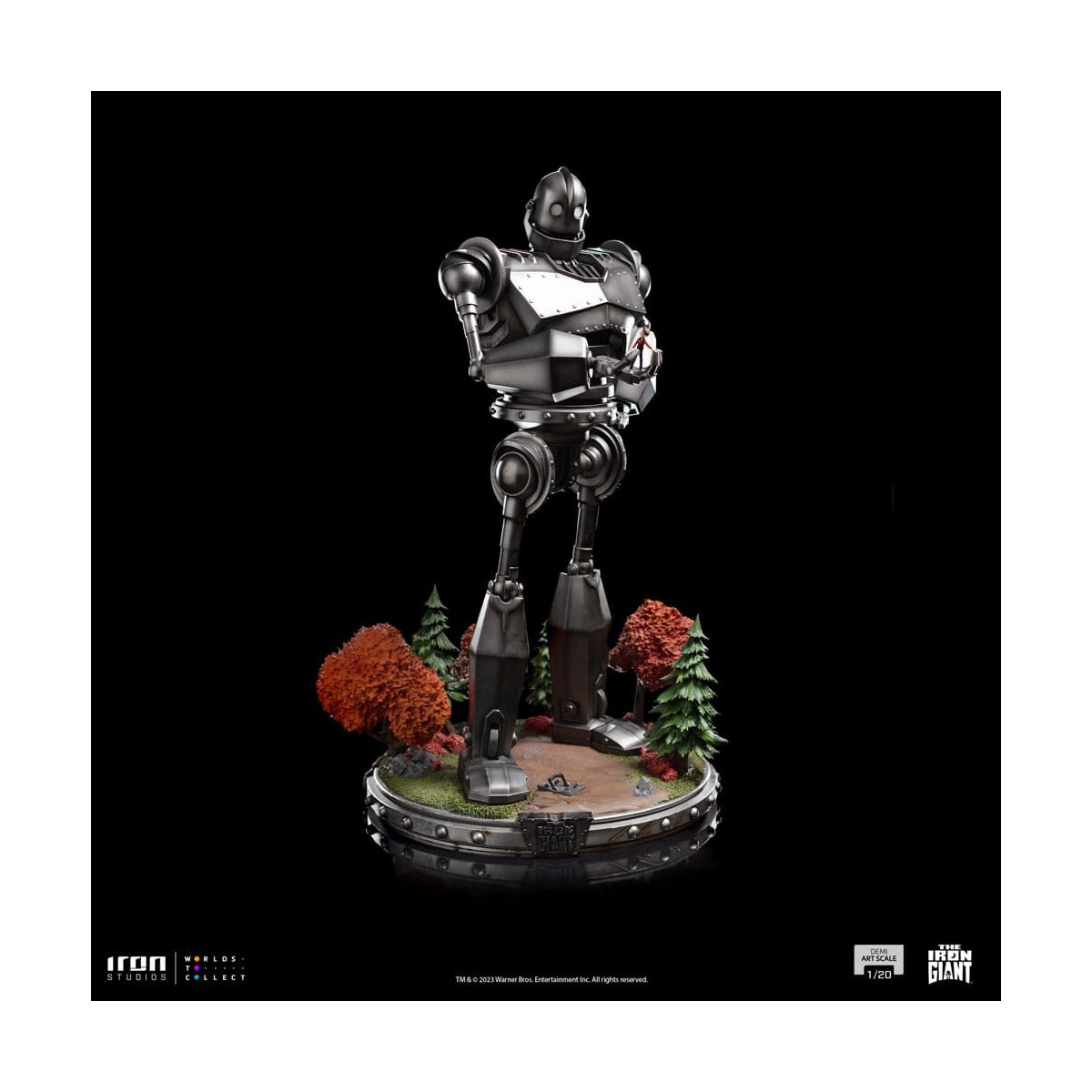 Iron Studios - Demi Art Scale 1/20 - Der eiserne Riese Statuette Iron Giant & Hogarth Hughes