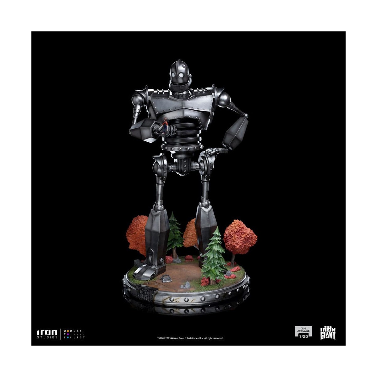 Iron Studios - Demi Art Scale 1/20 - Der eiserne Riese Statuette Iron Giant & Hogarth Hughes