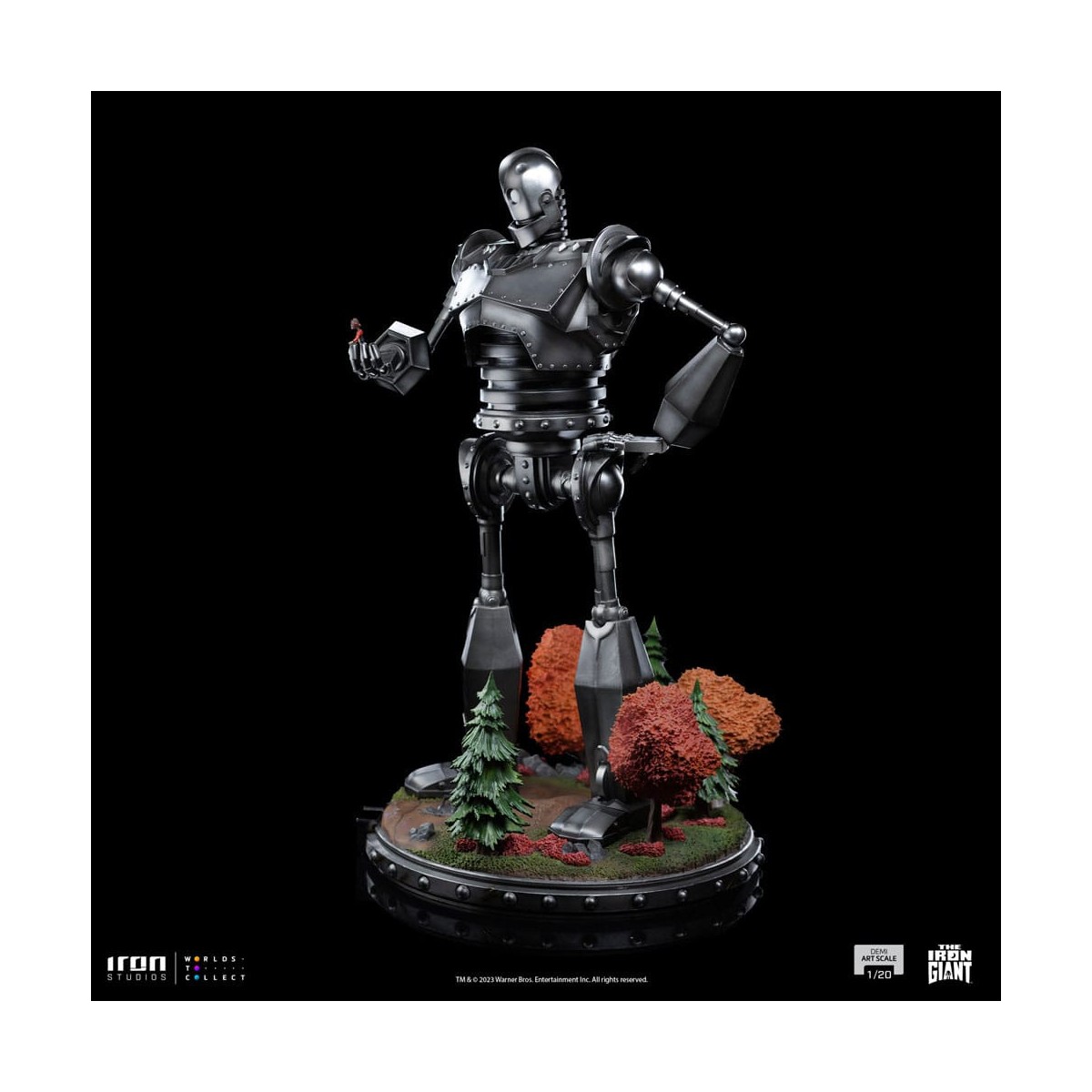 Iron Studios - Demi Art Scale 1/20 - Der eiserne Riese Statuette Iron Giant & Hogarth Hughes