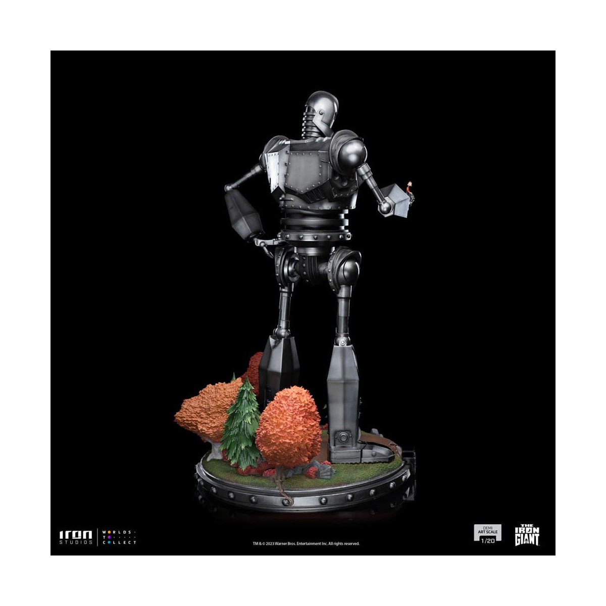 Iron Studios - Demi Art Scale 1/20 - Der eiserne Riese Statuette Iron Giant & Hogarth Hughes