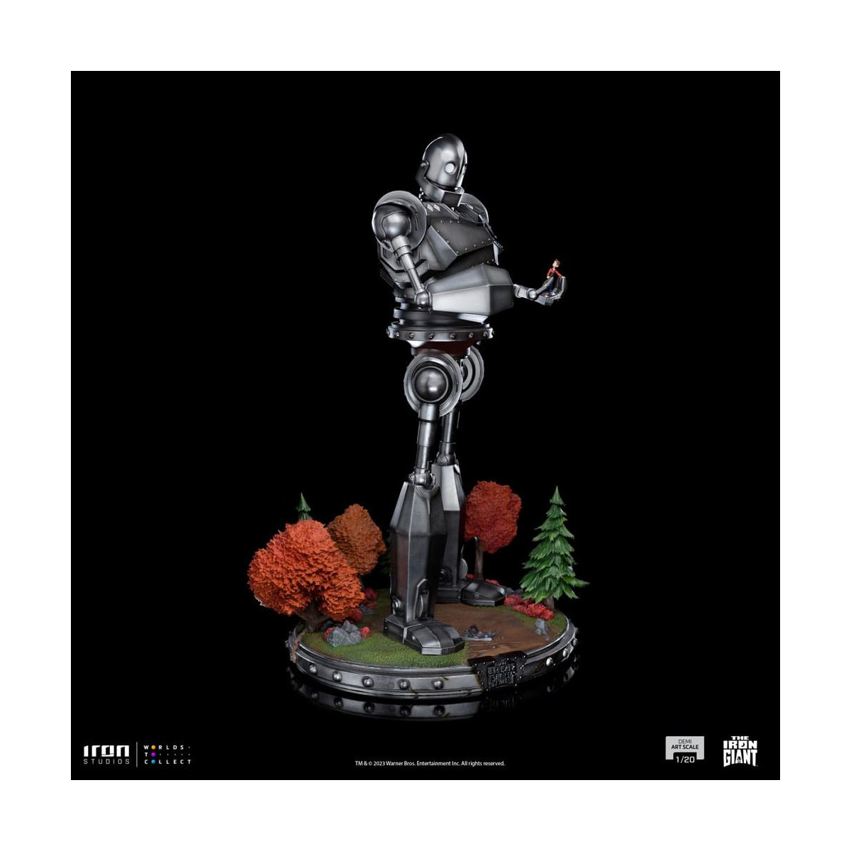 Iron Studios - Demi Art Scale 1/20 - Der eiserne Riese Statuette Iron Giant & Hogarth Hughes