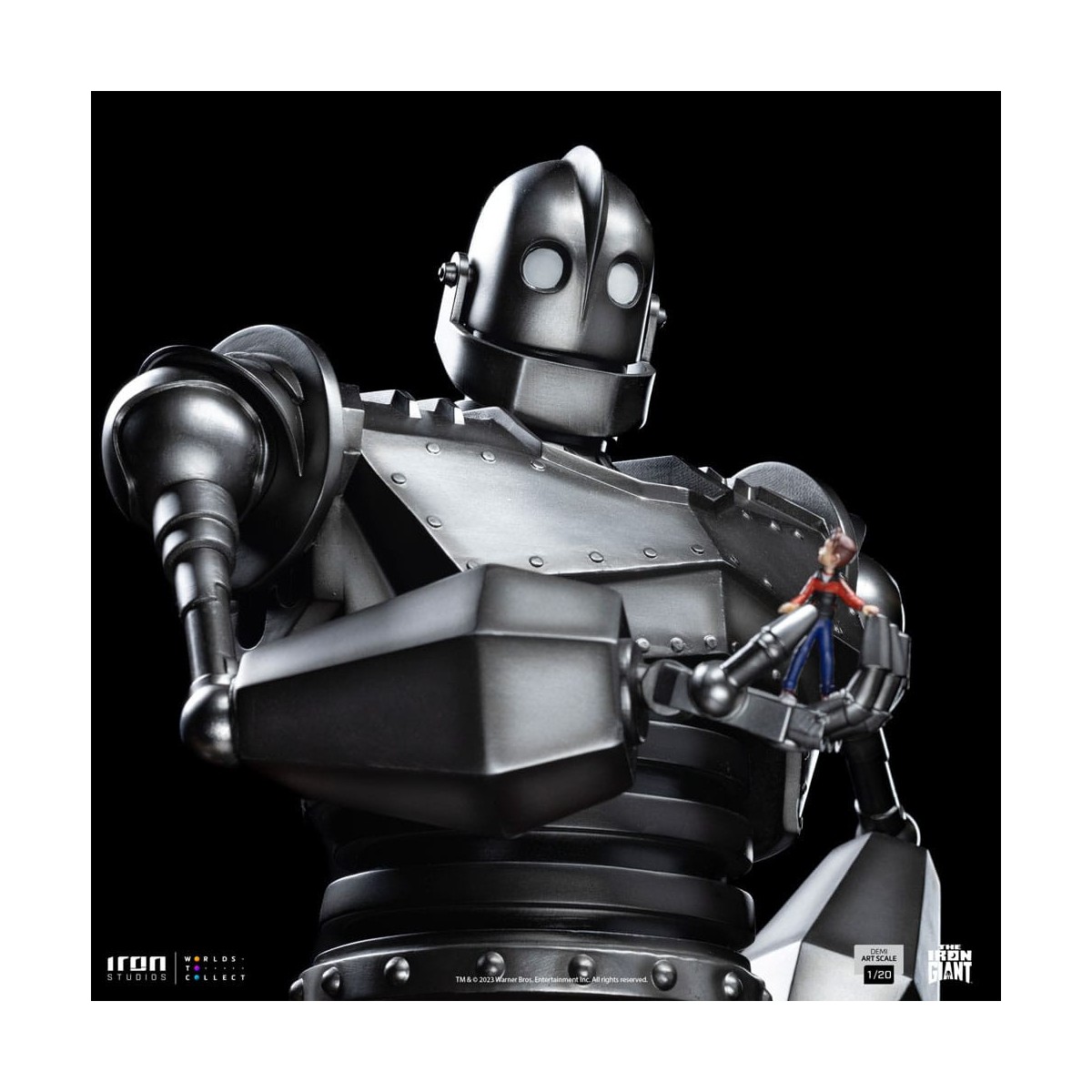 Iron Studios - Demi Art Scale 1/20 - Der eiserne Riese Statuette Iron Giant & Hogarth Hughes