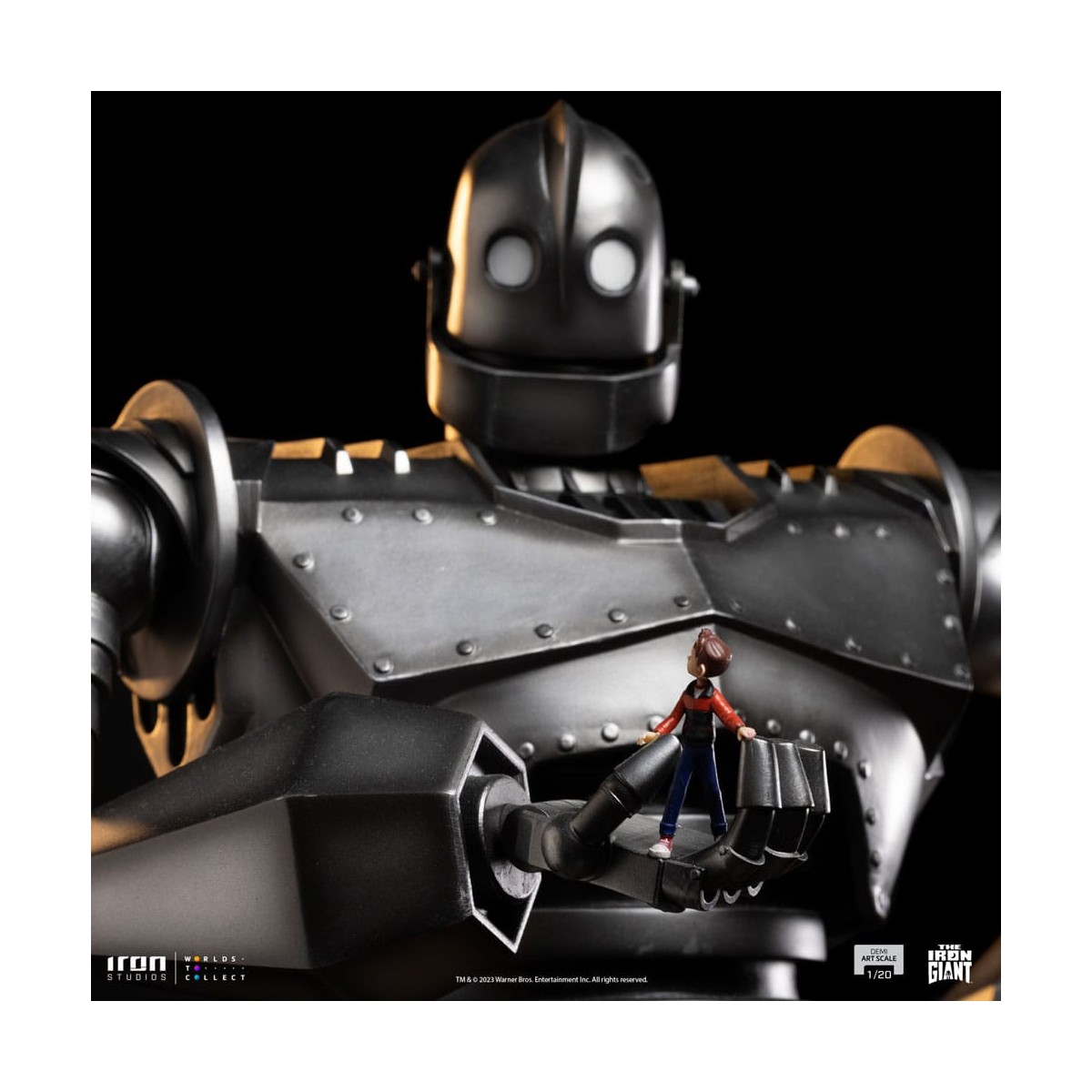 Iron Studios - Demi Art Scale 1/20 - Der eiserne Riese Statuette Iron Giant & Hogarth Hughes