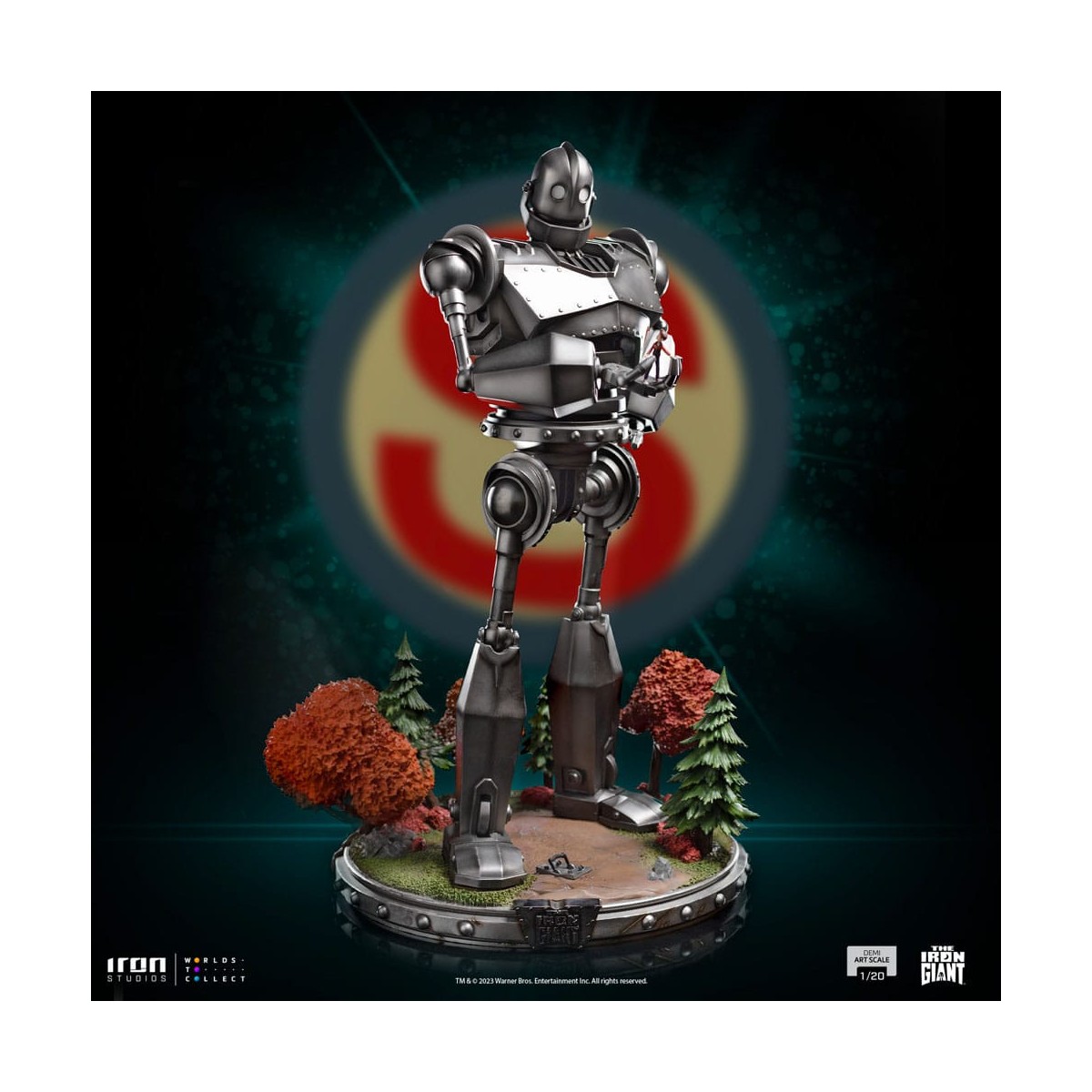 Iron Studios - Demi Art Scale 1/20 - Der eiserne Riese Statuette Iron Giant & Hogarth Hughes