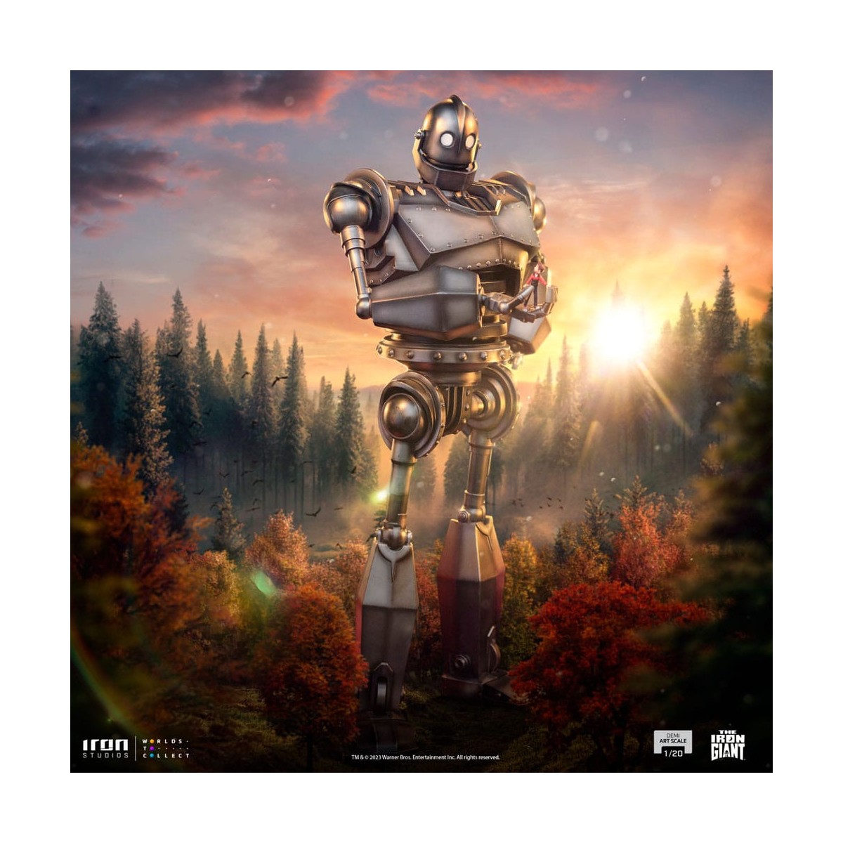 Iron Studios - Demi Art Scale 1/20 - Der eiserne Riese Statuette Iron Giant & Hogarth Hughes