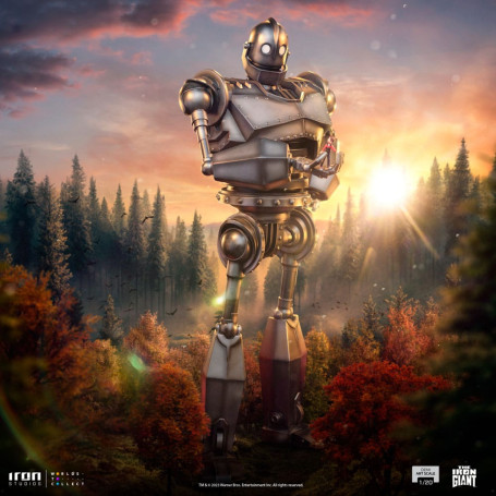 Iron Studios - Demi Art Scale 1/20 - Der eiserne Riese Statuette Iron Giant & Hogarth Hughes