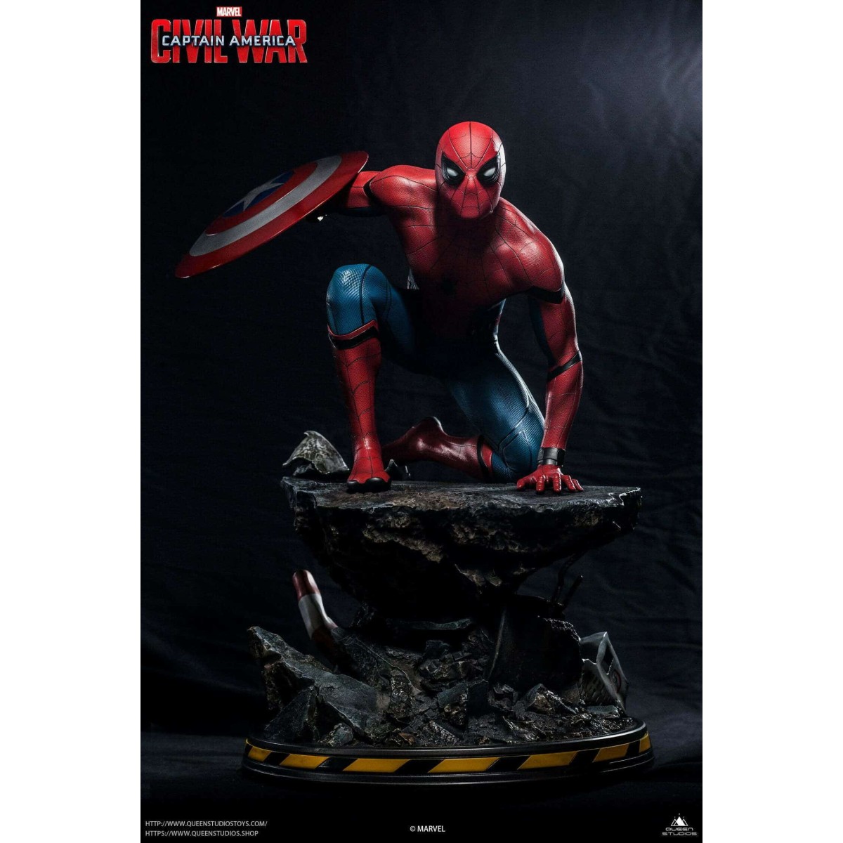 Queen Studios - Spider-Man 1/4 Statue Regular Edition - Captain America: Civil War