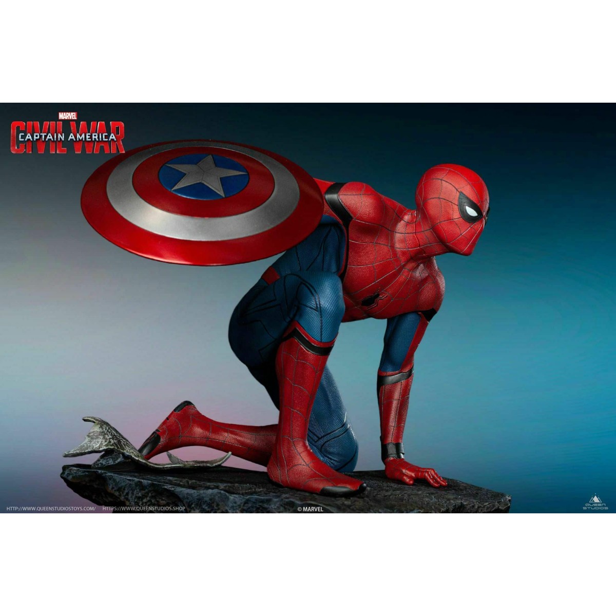 Queen Studios - Spider-Man 1/4 Statue Regular Edition - Captain America: Civil War