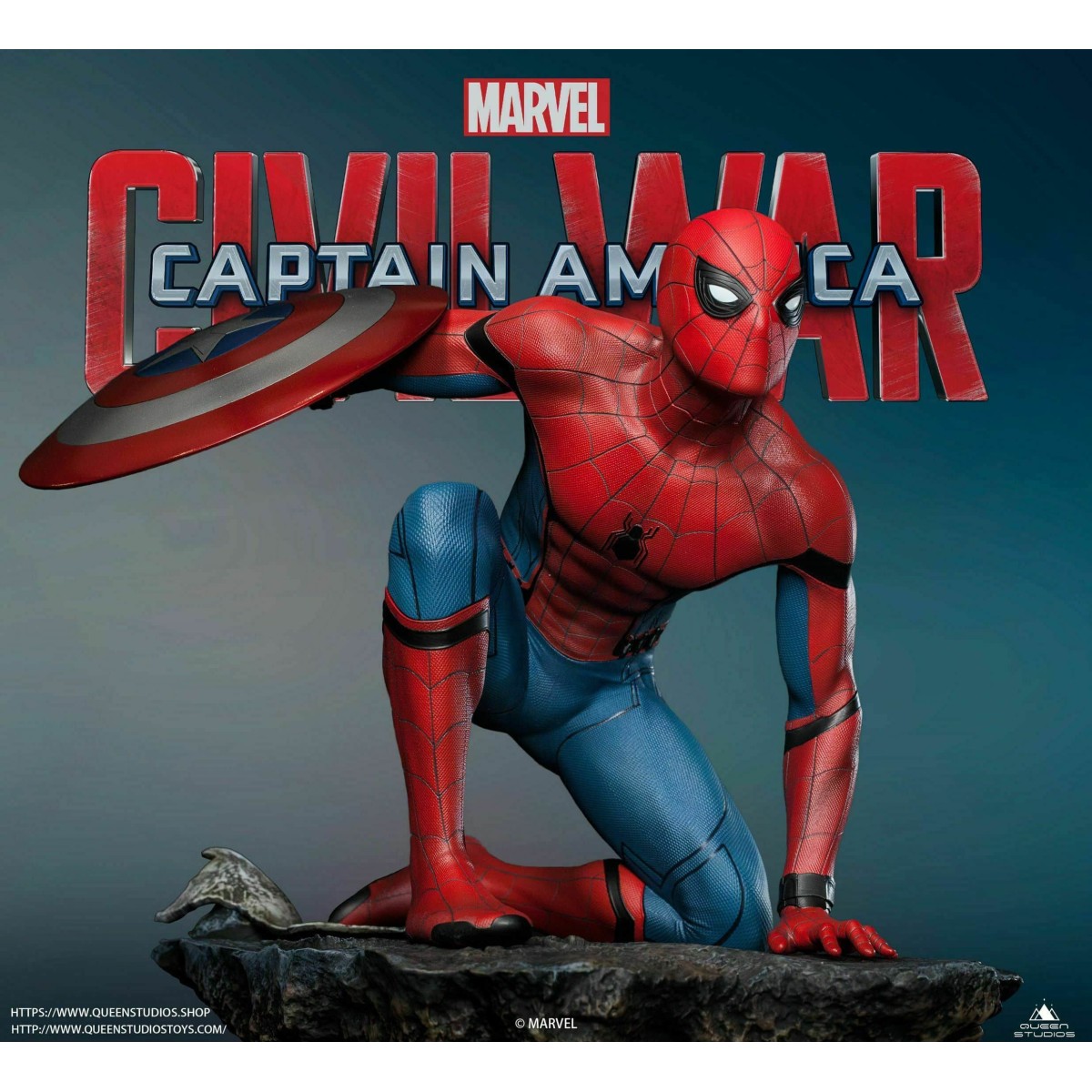 Queen Studios - Spider-Man 1/4 Statue Regular Edition - Captain America: Civil War