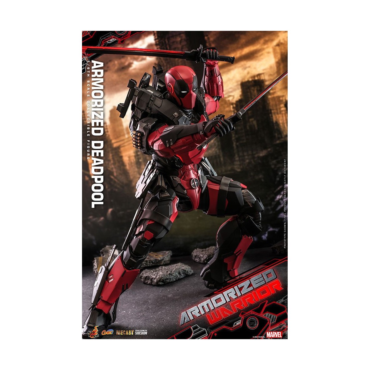 Hot Toys Marvel Armorized Warrior - Armorized Deadpool 1/6 